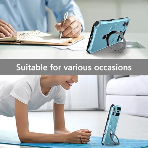 Coque iPhone 16 Plus robuste antichoc avec béquille magnétique