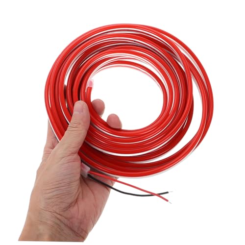 Tira de Luces de Cuerda LED de Silicona Homoyoyo Rojo 12V 500cm miniatura 3