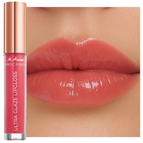 M. Asam MAGIC FINISH ULTRA GLAZE LIPGLOSS cheeky rose (4ml) – aufpolsternder Lipgloss für geschmeidige Lippen mit intensivem Glanz, Lippenpflege mit Hyaluron & Peptid, zartes Vanille Aroma