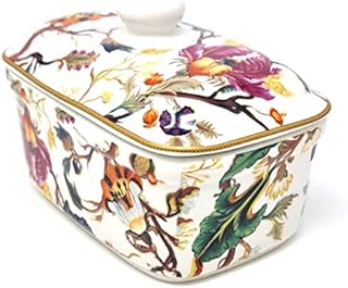 Lesser & Pavey Bell Top Fine China Anthina Bright Floral Butter Dish