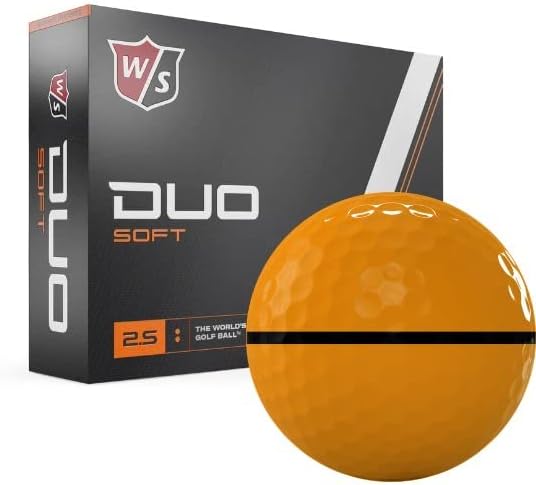 Wilson Staff 2023 Duo Soft Orange AlignXL Golf Balls