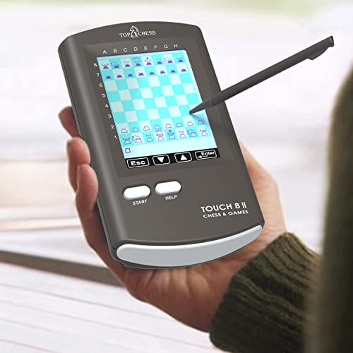 Top 1 Chess Touch Electronic Chess, Strategy Games Computer kids Improving Chess Skills for Kids and Adults, Portable Travel Chess Perfect Birthday or Xmas Gift
