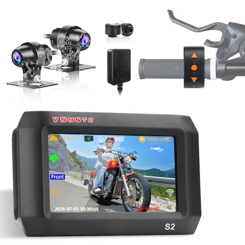 5G WiFi Motorcycle DVR with TPMS & GPS