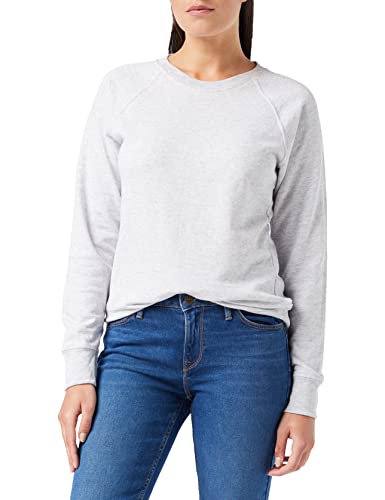 FRUIT OF THE LOOM Women's Raglan Lightweight Sweater, Heather Grey, XXL UK