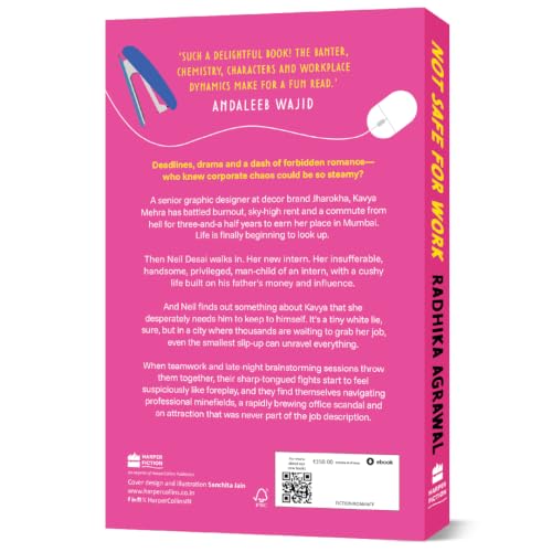 Image of Not Safe for Work: A contemporary romance novel from the bestselling author of Red Flags & Rishtas | Office romance & enemies-to-lovers romance fiction