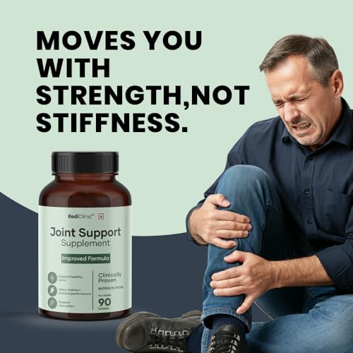 Image of Joint Support Tablets for Men and Women | Glucosamine Chondroitin and MSM, Ginger Extract |Joint Pain, Joint Cartilage Support & Muscle Health | Pack of 2-90 Tablets