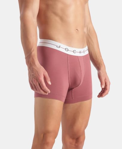 Image of Jockey NY16 Men Super Combed Cotton Elastane Stretch Solid Trunk with Ultrasoft Waistband (Pack of 2)