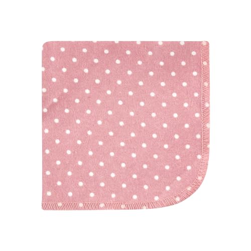Image of Hudson Baby Unisex Baby Flannel Cotton Poly Washcloths, Dusty Rose Floral 10 Pack, One Size