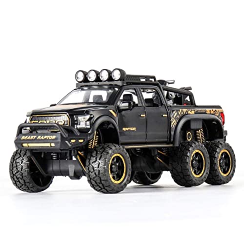 Image of Alloy Car Model Diecasts Metal Toy with Sound /Light /Pull-Back Off-Road Vehicles Car Model Collection Kids Toys Gift Multicolor Pack of 1 (1:24 Ford Raptor F150)