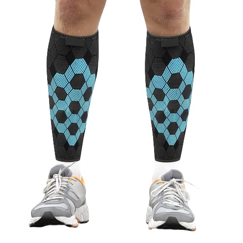 serveuttam Calf support for Men & Women | Shin Support for Calf pain Relief | Breathable Calf Support Thin and Durable | Calf Support for All Sports Activites (Blue, M) (B09LZ89CVV) Amazon Price History, Amazon Price Tracker