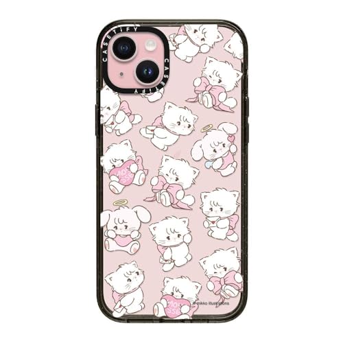CASETiFY CpNg iPhone 15 Plus P[X [MILKi (4x MIL-STD-810G) / 2.5m̗NA] - Mousse & Cammy Pattern - NA ubN