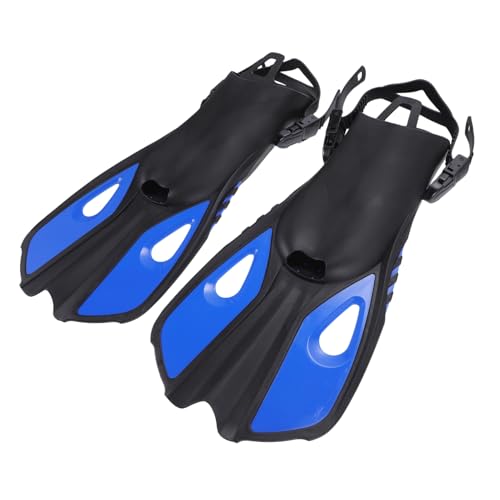 ifundom Aletas de Buceo Ajustables para Adultos y Azul Entrenamiento Natación y Snorkel Equipo de Buceo Profesional con Botón de Liberación Rápida