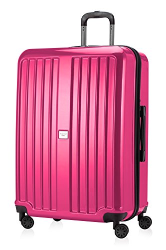 Valise grand volume HAUPTSTADTKOFFER X-Berg rigide 75 cm 126L extensible rose pas cher