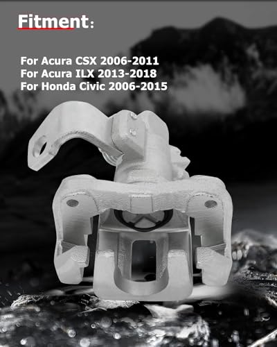 Image of cciyu 19B3299 Rear Left Brake Caliper With Bracket For Acura For CSX 2006-2011,For Acura For ILX 2013-2018,For Honda For Civic 2006-2015