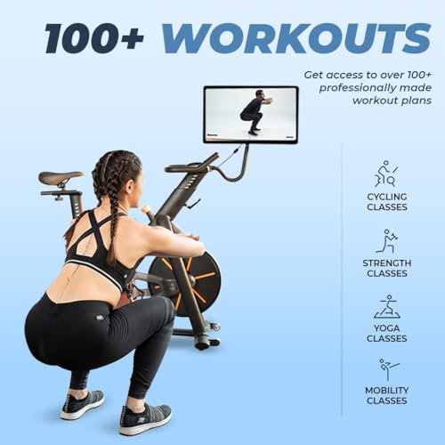 Image of Flexnest Flexbike Plus 1.0 Exercise Cycle Smart Bluetooth Exercise Cycle For Home With 500+ Live Classes On App,100 Resistance Levels Cycle For Exercise At Home Gym Workout & Cardio Spin Bike (9 Kg Flywheel)