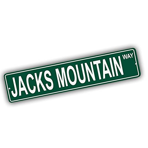 Brotherhood Aluminum Street Sign for Jacks Mountain - Nevada Man Cave Decor