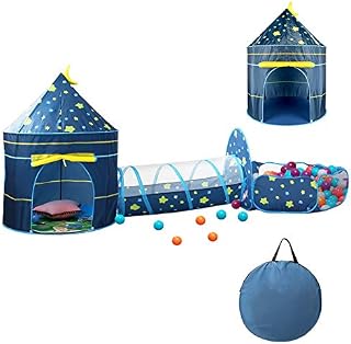 Play Tents for Girls Boys, CestMall 3 in 1 Kids Play Tent with House Tent Ball Pool Tunnel, Children's Pop Up Tent House Palace Tent Game Tent with Carry Bag for Boys Girls Toddlers Indoor & Outdoor