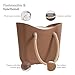Brook + Bay Beach Rubber Tote Bag with Zipper - Travel Bag - Waterproof Sand Proof Bag for Women - Beige