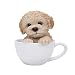 Pacific Giftware Adorable Teacup Pet Pals Puppy Collectible Figurine 5.75 Inches (Poodle)