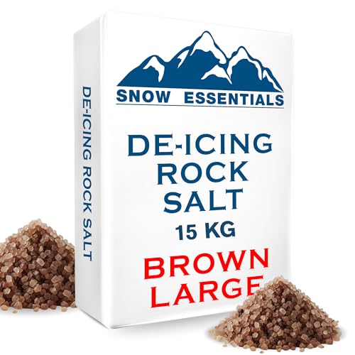 Laeto Signature Garden Bag of Grit Rock Salt Deicing White Brown Rock Salt for Weeds De-Icing Salt for Paths, Driveways & Roads of Snow & Ice