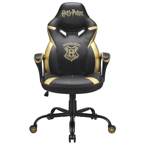 Subsonic - Chaise Gaming Harry Potter Hogwarts pour Enfant et Ado - Fauteuil de Bureau Ergonomique avec Mousse Haute Densité, Mécanisme à Bascule et...