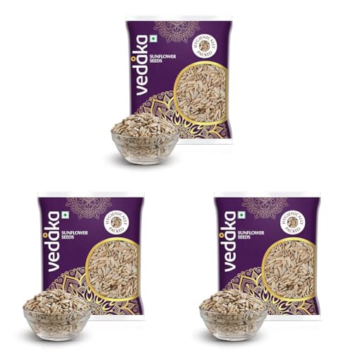 Image of Amazon Brand - Vedaka Premium Sunflower Seeds, 100 g (Pack of 3)
