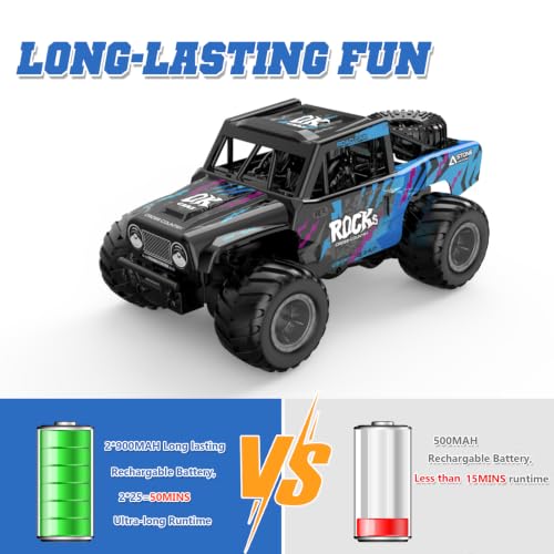 KB KAIBO Q191 1:16 Amphibious Remote Control Car - Waterproof All Terrain RC Monster Truck for Kids, 50+ Min Play with 2 Batteries, 2.4Ghz 4WD Off-Road Toy for Boys Girls 6-12+ (Gift Idea)-Green — view 5
