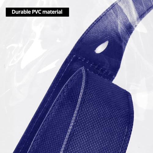 QWORK Bolsa de armazenamento grande para pôsteres - Pacote com 4 sacos transparentes de PVC de 80 cm