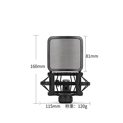 Support micro studio de podcast à la maison avec filtre amovible