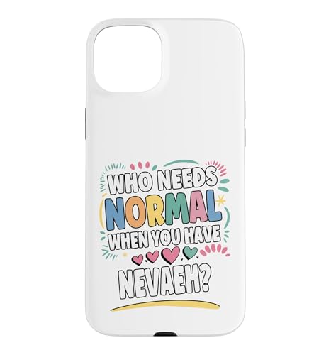 NEVAEH Personalized Name Funny Cute Custom NEVAEH Name �X�}�z�P�[�X iPhone 15 Plus �p