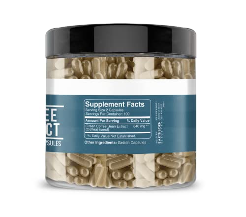 Earthborn Elements Green Coffee Bean Extract and Acacia Fiber Bundle, 200 Capsules Each, Pure & Undiluted, No Additives - Image 5