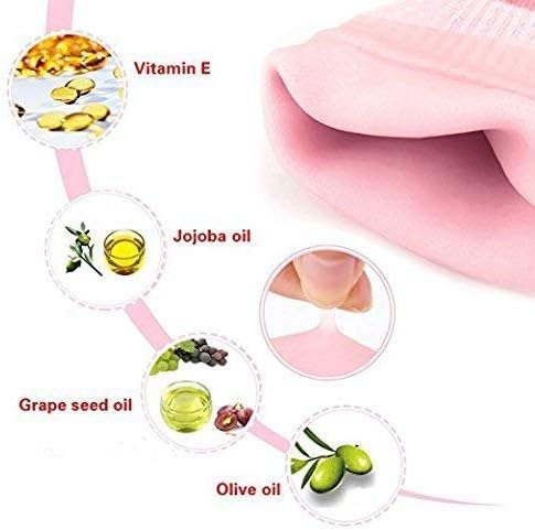 Vruta SPA Gel Socks Moisturizing Whitening Exfoliating Treatment Smooth Beauty Reusable Hand Mask Feet Care Silicone Socks for Mens and Women