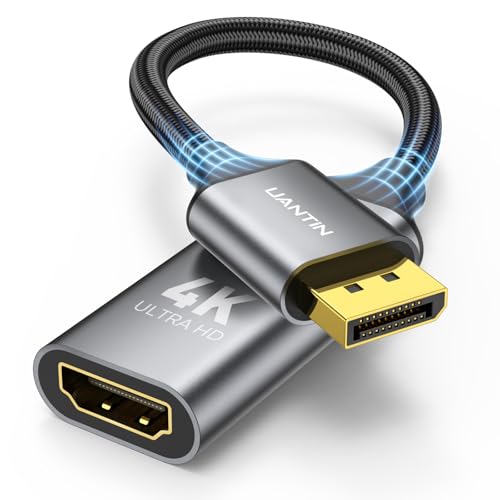 Adaptador DisplayPort a HDMI 4K UANTIN miniatura 1