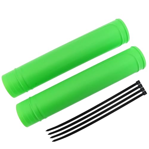 Fundas de horquillas verdes universales y protector de amortiguador
