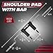 Yes4All Anti-Slip Squat Bar Attachment 1000LB Capacity/Fitness Squat Olympic Bar, Comfortable Neck Pad and Shoulder Pads, Comfortable Handle for Effective Weights Strength Training & Bodybuilding