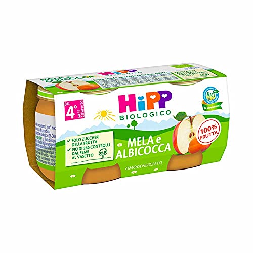 Hipp – Omo Bio Albicocca Mela 2x80g Hipp