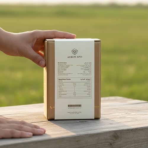 Image of Aurum Apis Raw Yemeni Sidr Honey - 100% Pure, Unfiltered & Unprocessed, Certified Organic, Non-GMO, Hand Harvested Honey from Sidr Tree Blossoms, 17.6 oz (500g)