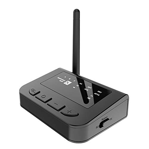 Wireless Transmitter Receiver,Proslife Long Range Wireless V5.0 Transmitter Receiver 30 Meter for TV Audio,Home Stereo Speakers,Optical Digital and Car