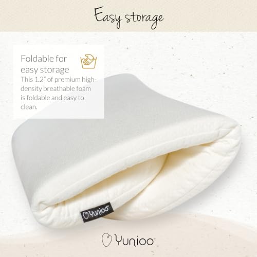Yunioo Foldable Baby Changing Pad. Moses Basket or Oval Bassinet Mattress Pad with Ultra Soft Cover. Replacement Diaper Changing Station Mattress. Changing Table Topper for Dresser. 31” x 16” - Thumbnail 7