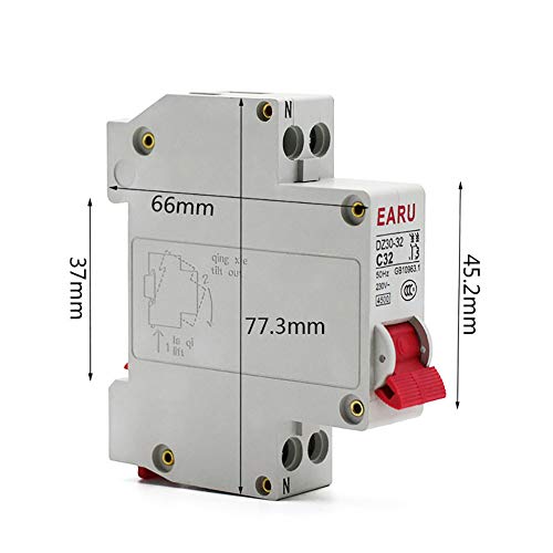 Dz30-32 Dpn 1P+N Mini Circuit Breaker Mcb 6A 10A 16A 20A 25A 32A Din Rail Mounting Cutout Miniature Household Air Switch Oem Diy (Rated Current: 20A) #TOP3