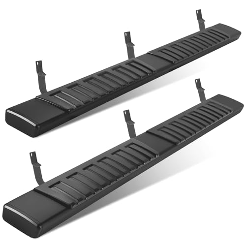Estribos de aluminio negro para Nissan Titan 2017-2024