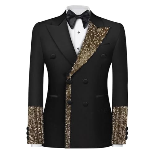 Men Luxury Tuxedo Suit Two Piece Set Satin Lapel One Button Blazer and Pants for Wedding Groom Party4