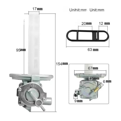 Bomba de fuel pump para XJ700 XJ700X XJ900R XS1100L interruptor tanque combustible 31A2450002 2