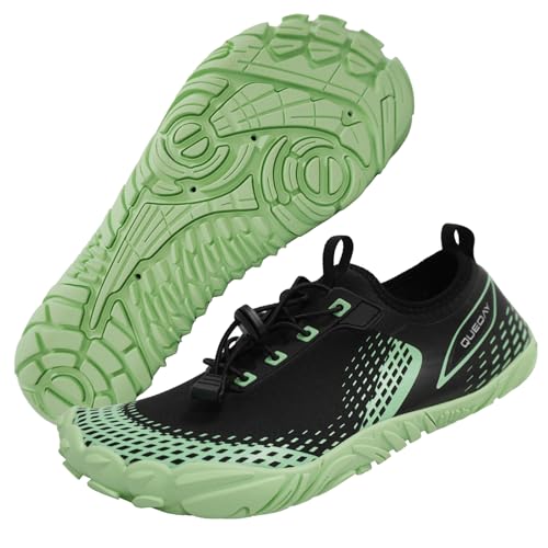 Image of Queday Water Shoes for Women Men Quick Dry Barefoot Shoes Athletic Lightweight Sports Aqua Socks Outdoor Swim Fishing Hiking Diving Surf Walking Kayaking