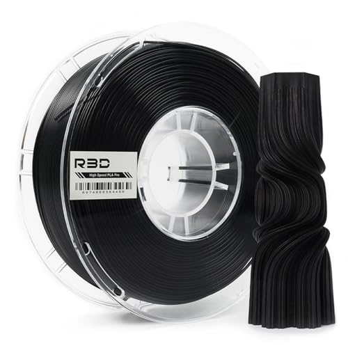 Filament PLA Pro noir haute vitesse 1,75 mm 1 kg, filament d'imprimante 3D pour impression haute vitesse 30 Ã  600 mm/s, prÃ©cision dimensionnelle +/- 0,02 mm, bobine en plastique de 1 kg