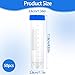 50 Pack 50ml Plastic Centrifuge Tubes with Blue Screw Caps – Self-Standing, Leak-Proof, Graduated Lab Test Tubes for Science & Storage