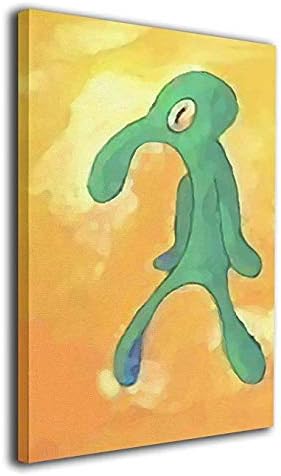 Classic Bold and Brash Painting Squidward Poster, Canvas Wall Art Print Home Bathroom Decor Framed Bedroom Office Living Room 16x20 Inches  Gibby Funny Tapestry Stay Classy Meme Tapestries for Bedroom Livingroom Dormitory Wall Hanging Decor Tapestries 60x50 Inch  Cha Cha Real Smooth Meme T-Shirt  Wumbo Definition! Funny Cartoon Meme Pullover Hoodie