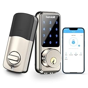 Smart Lock Keyless Entry Deadbolt Door Locks,Hornbill Smart Lock Front Door,Digital Electronic Bluetooth Deadbolt Door…
