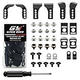 GY Hockey Helmet Repair Kit 38 Pcs - Universal Replacement J Clips/Bolts/Screwdriver/Nuts & Cage Fix Parts for Bauer & Other Ice Hockey Helmets - Includes Toolbox (38)
