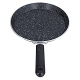8in Frying Pan Flat Bottomed Pancake Pan, Maifan Stone Frying Pan Induction Cooker Non-stick Pancake